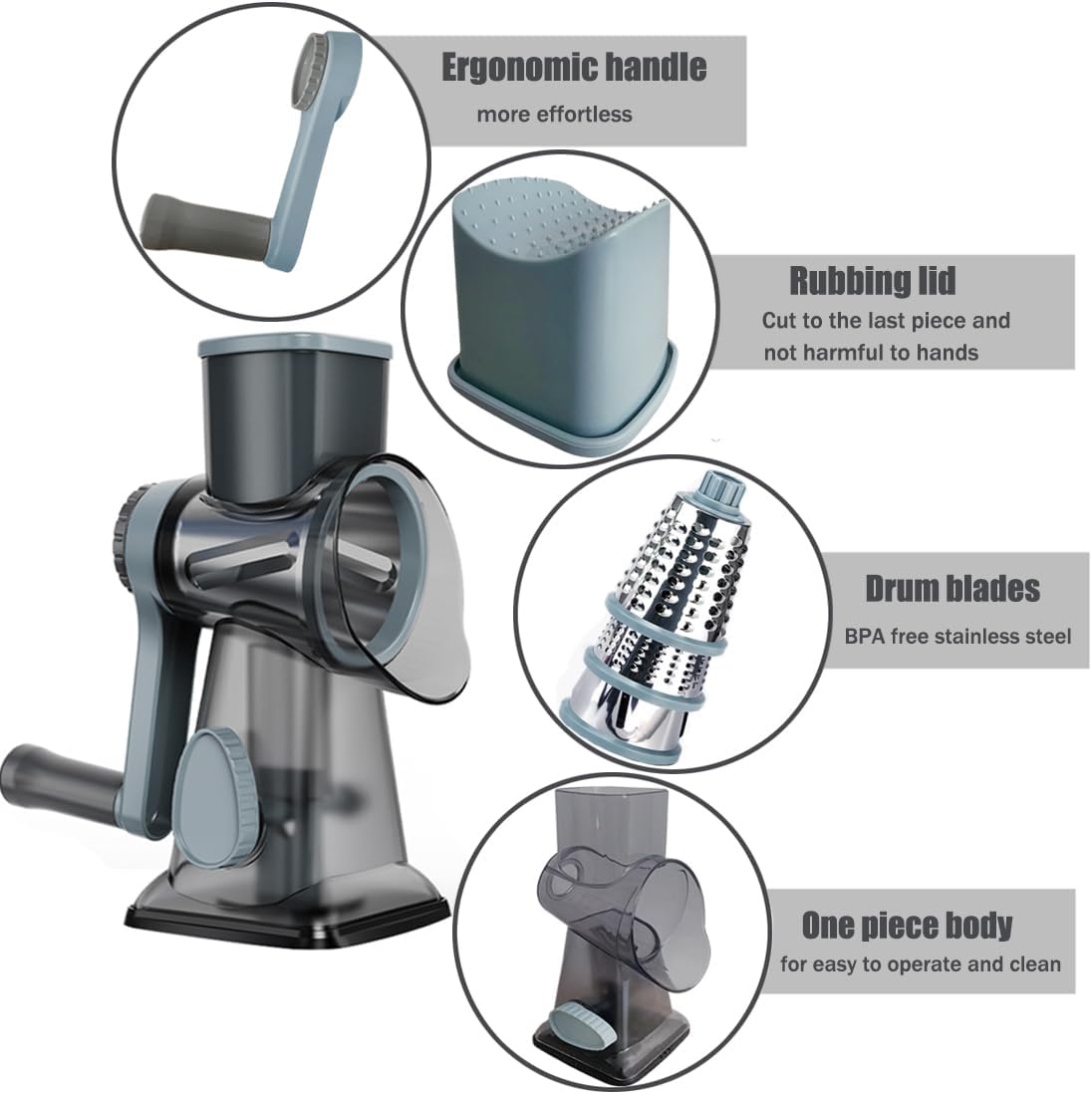 SPiNCHEf™ 3-in-1 Gourmet Grater