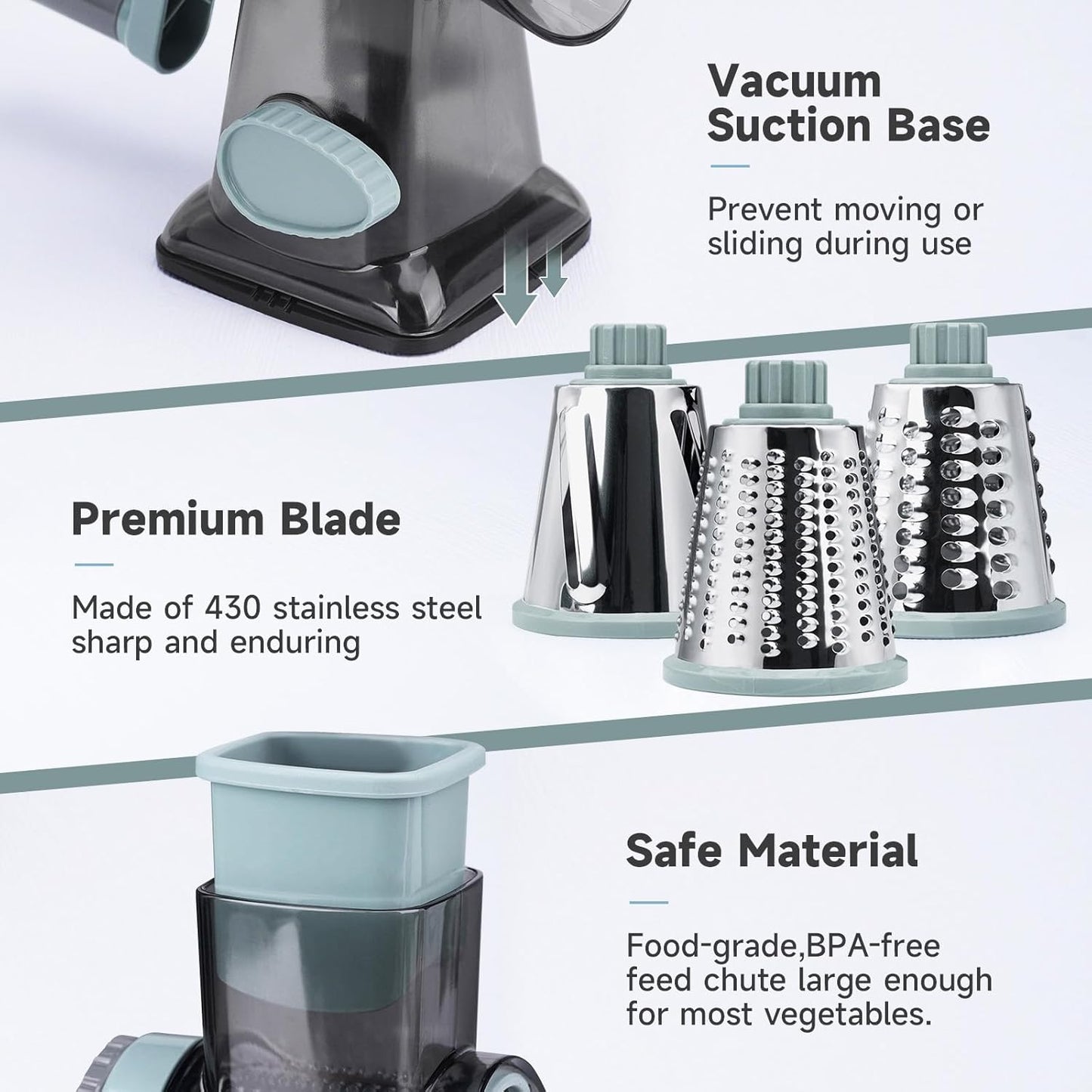 SPiNCHEf™ 3-in-1 Gourmet Grater
