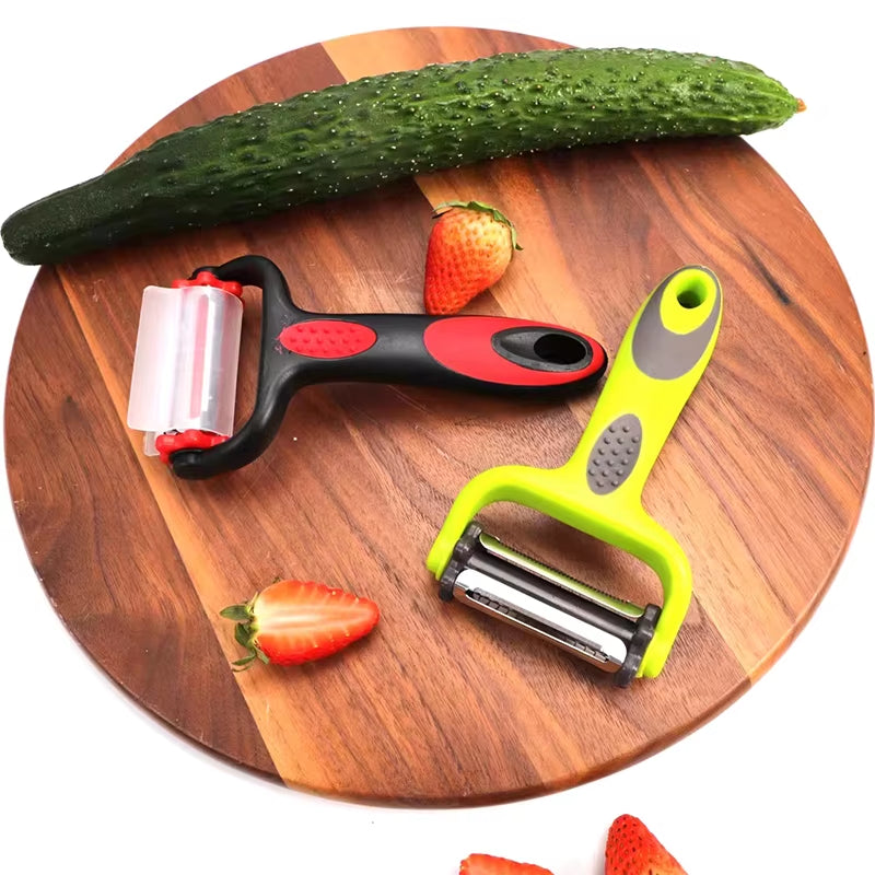 3 in 1 Rotary Peeler Fruit Vegetables Cabbage Graters Salad Carrot Potato Slicer Kitchen Multifunction Grater Julienne Peeler