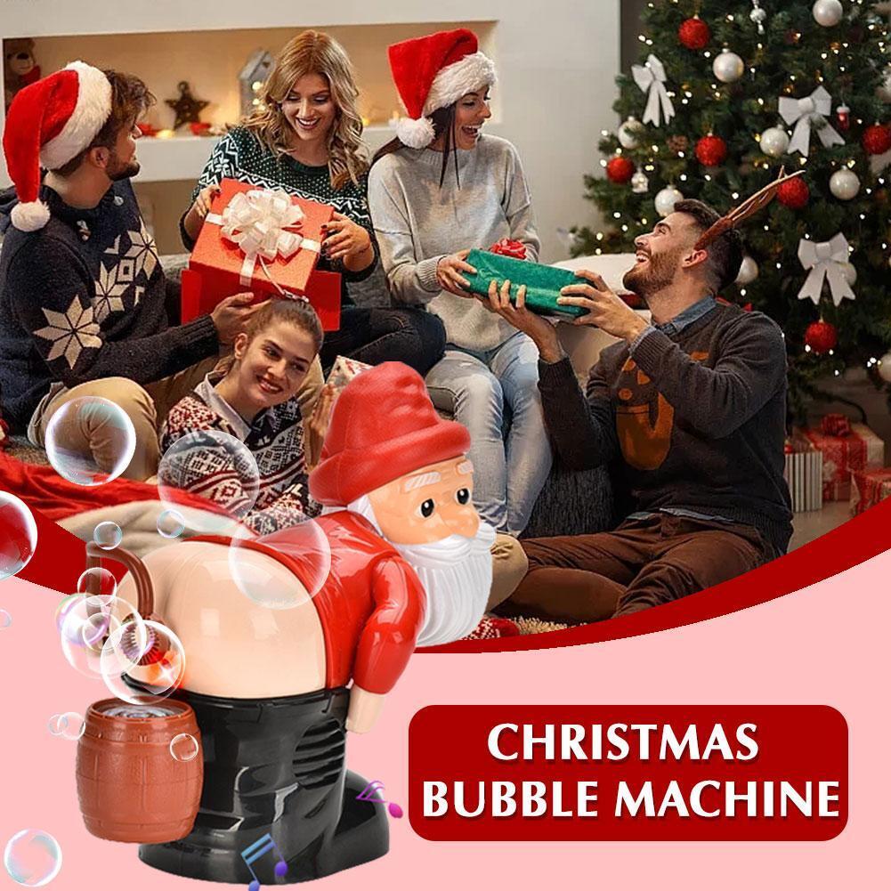 Musical Santa Butt Bubble Blower with Lights