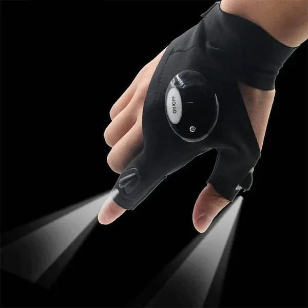 GlowPal™ Fingerless Flashlight Gloves