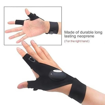 GlowPal™ Fingerless Flashlight Gloves