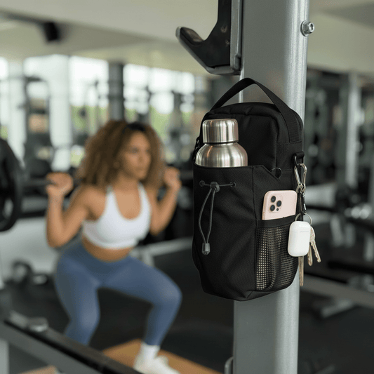 MagFlex™ Essential Gym Bag - 14:200006151Black - Magnetic Gym Bag for Phone Keys Bottle - DeluxeFindz