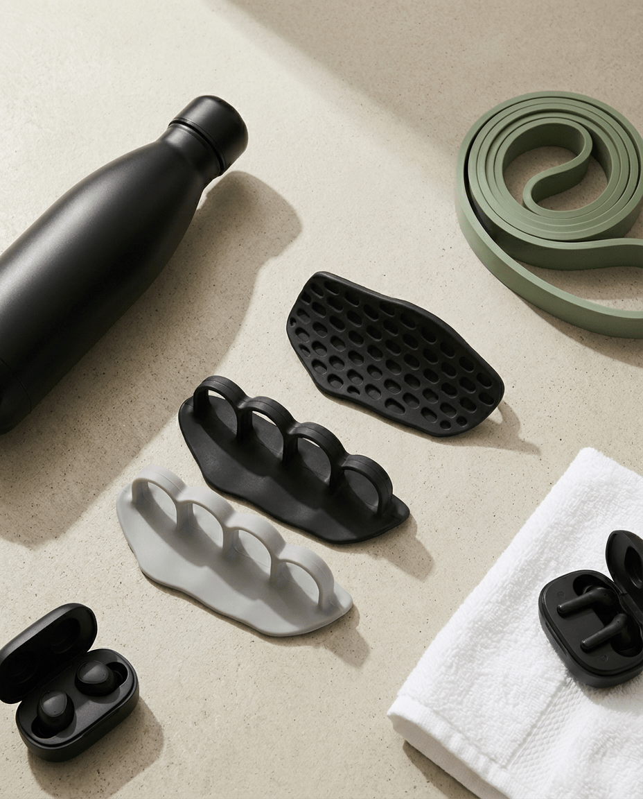 MagGrip™ Palm Protectors - 14:350850Upgraded gray - Magnetic Gym Bag for Phone Keys Bottle - DeluxeFindz